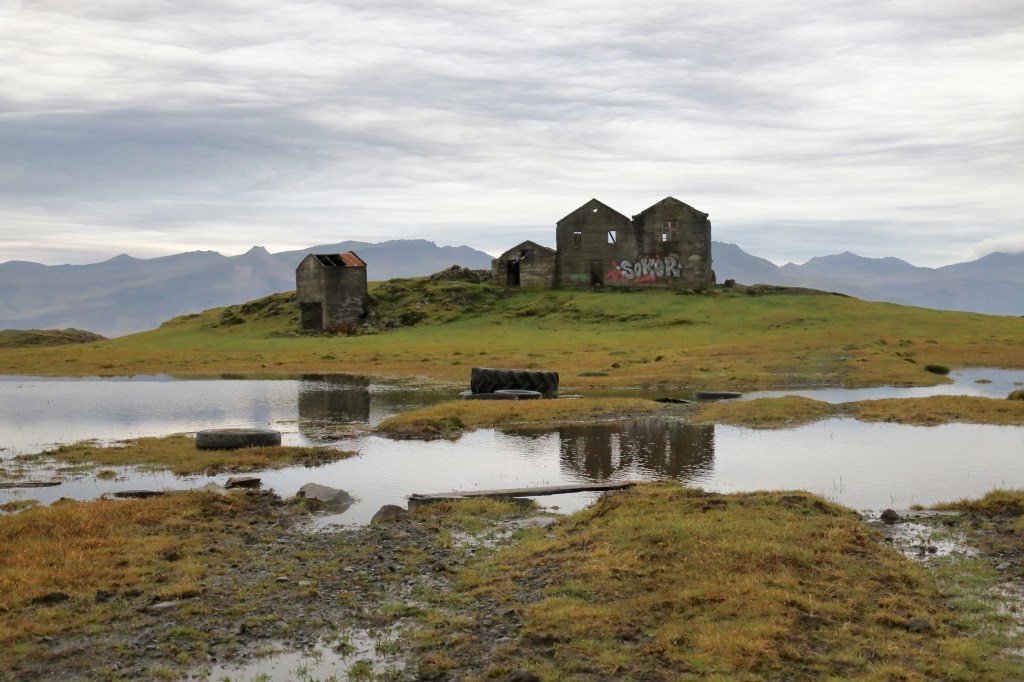 Icelandic graffiti on ruined farm